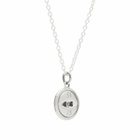 Neighborhood Men's Button Necklace in Silver 