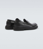 Canali Leather penny loafers