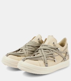 Rick Owens Hollywood Megalace suede sneakers