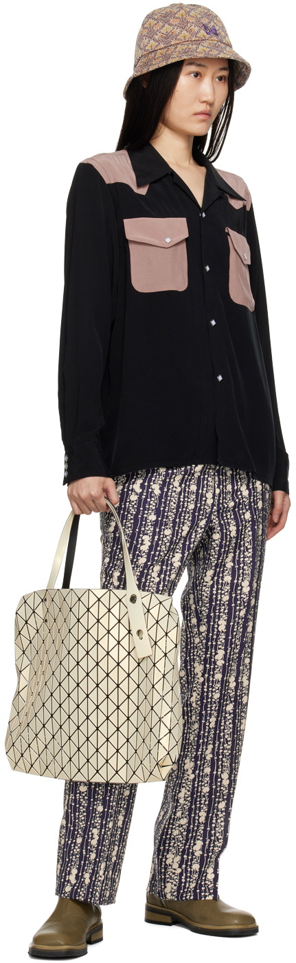 NEEDLES Navy Side Tab Trousers