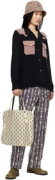 NEEDLES Navy Side Tab Trousers
