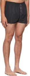 Versace Underwear Black Logo Swim Shorts