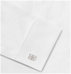 Berluti - Logo-Engraved Palladium-Plated Cufflinks - Silver