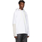 Moncler White Logo Hoodie