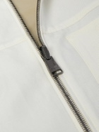 Canali - Reversible Linen and Silk-Blend Zip-Up Gilet - White