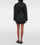 Max Mara Rauche neoprene belted minidress