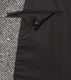 Junya Watanabe Herringbone wool-blend blazer