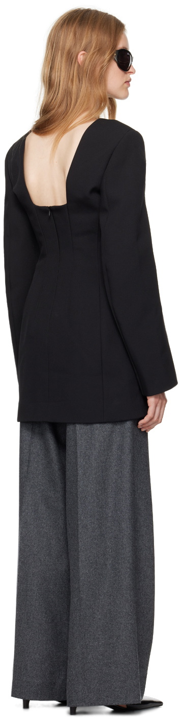Carven Black Tailored Minidress
