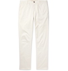 Incotex - Slim-Fit Cotton-Blend Twill Trousers - Men - Cream