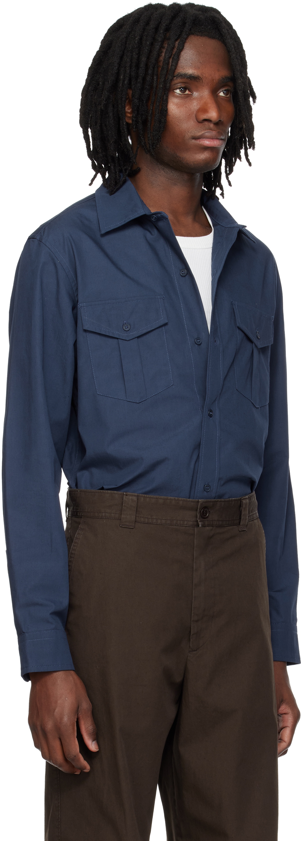 A.P.C. Navy Warren Shirt
