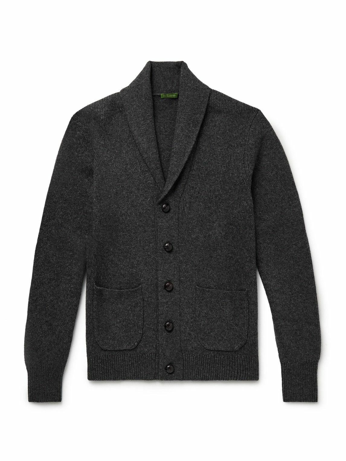 Sid Mashburn - Shawl-Collar Wool-Blend Cardigan - Gray