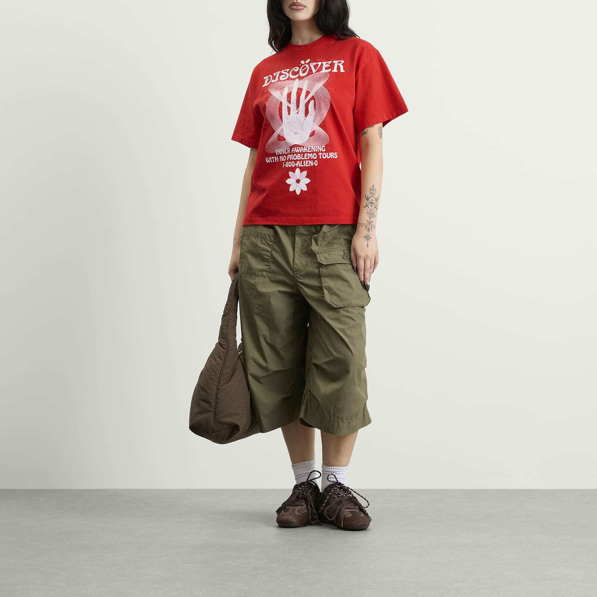 No Problemo Discovery SS T-Shirt in Red