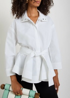 Jacquemus La Veste Cabana Belted Cotton-poplin Shirt Jacket White
