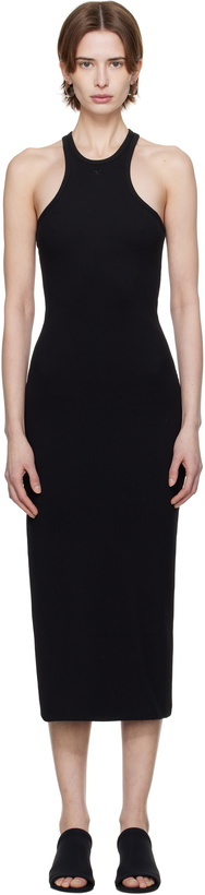 Photo: Courrèges Black Scuba 90's Rib Midi Dress