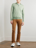 Loro Piana - Roadster Striped Cashmere Half-Zip Sweater - Green