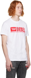 Diesel White T-Diegor-L6 T-Shirt