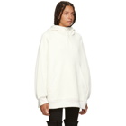 Y-3 White Chenille Badge Hoodie