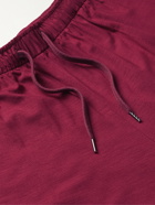 Derek Rose - Basel Stretch Micro Modal Jersey Lounge Trousers - Burgundy