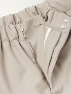 Lardini - Straight-Leg Stretch-Wool Flannel Trousers - Neutrals