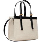 Versace Beige & Black Rivière Mini Canvas Tote