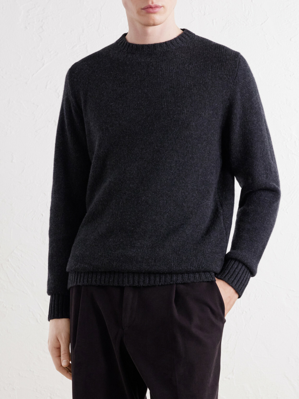 Anderson & Sheppard - Super Soft Cashmere Sweater - Gray