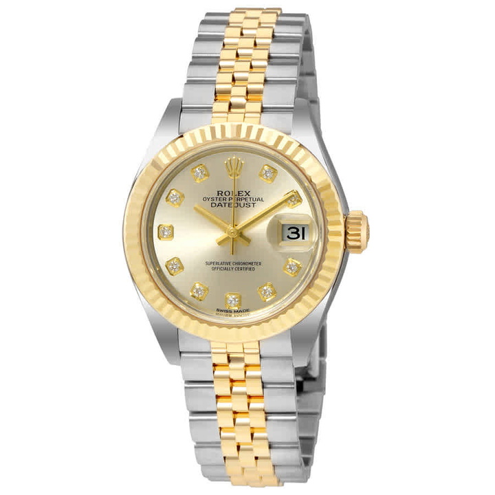 Photo: Rolex Lady Datejust Silver Dial Steel and 18K Yellow Gold Ladies Watch 279173
