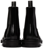 Alexander McQueen Black Leather Chelsea Boots