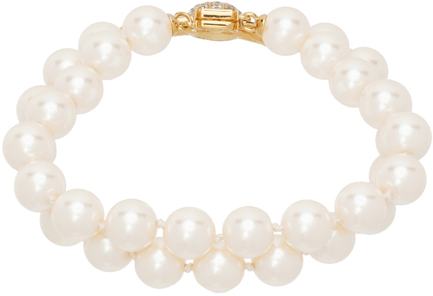 Vivienne Westwood White Pearl Graziella Bracelet