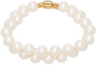 Vivienne Westwood White Pearl Graziella Bracelet