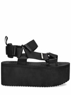 MOSCHINO - 80mm Nylon Platform Sandals