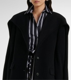 The Attico Scarf-detail wool and cashmere coat