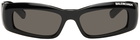 Balenciaga Black Rectangle Sunglasses