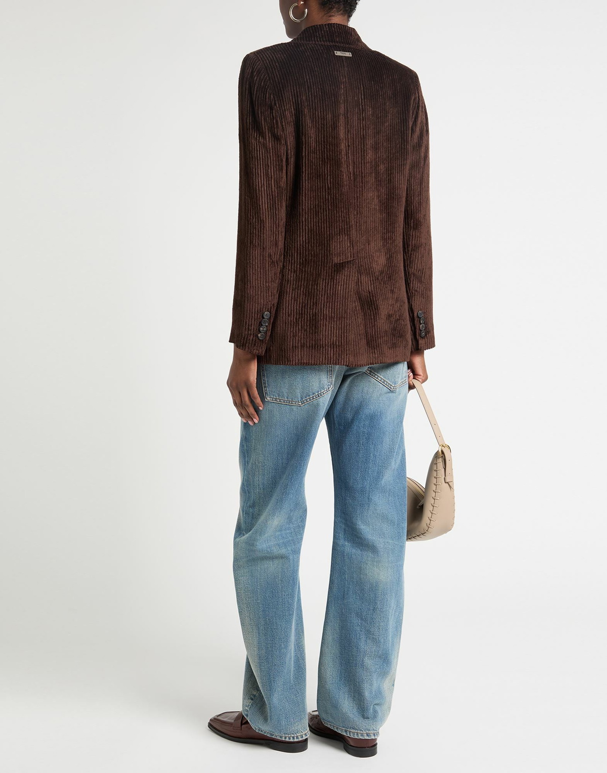 Peserico Womens Blazer Dark in Brown