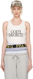 Praying White 'God's Favorite' Tank Top