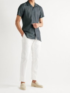 THOM SWEENEY - Camp-Collar Linen Shirt - Gray