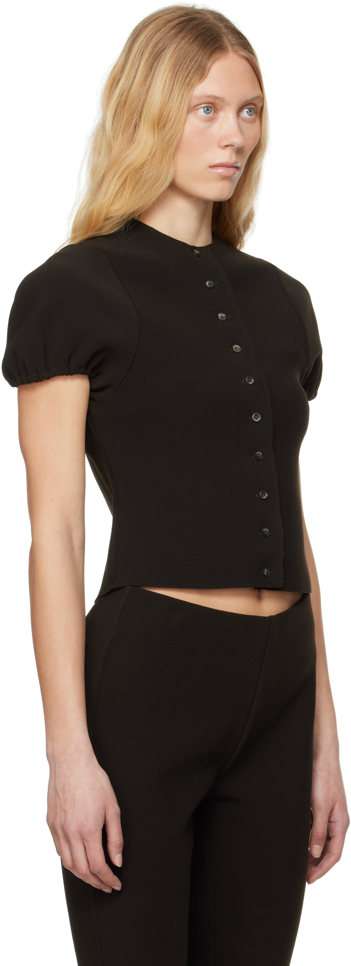 Birrot Brown Lay3 Short Blouse