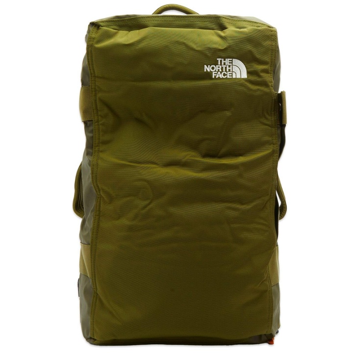 Photo: The North Face Men's Base Camp Voyager Duffel 32L in Forest Olive/Desert Rust 