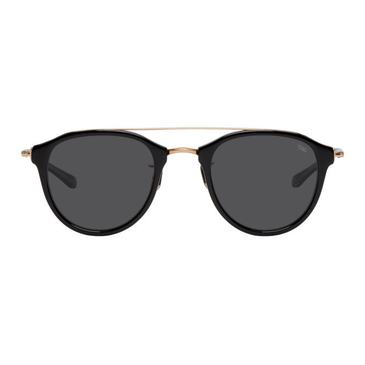 Photo: Eyevan 7285 Black and Gold Model 767 Sunglasses