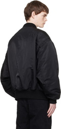 Entire Studios Black Broad Bomber Jacket