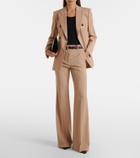 Sportmax Virgin wool flared pants