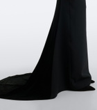 Safiyaa Pazienza crêpe and velvet gown