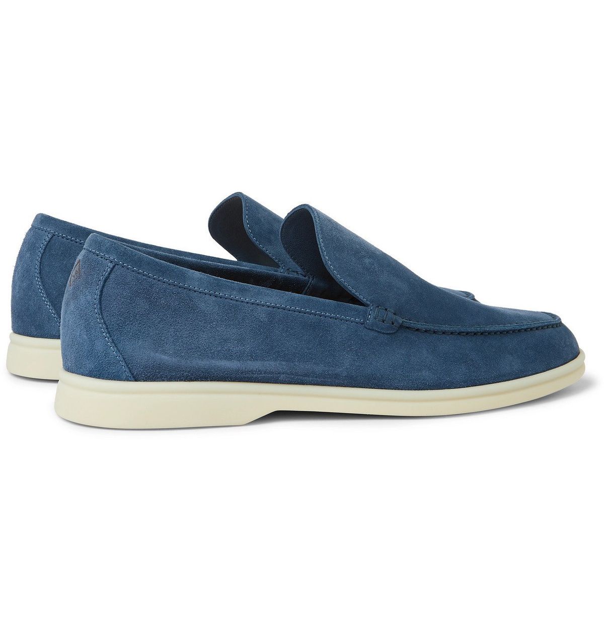 Loro Piana - Summer Walk Suede Loafers - Blue