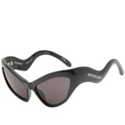 Balenciaga Women's BB0319S Sunglasses in Black/Grey 