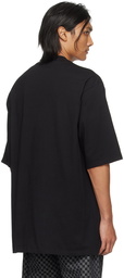 Balmain Black Crystal-Cut T-Shirt