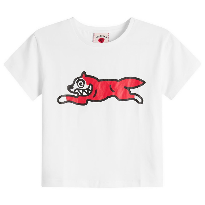 Photo: ICECREAM Women's Running Dog Baby T-Shirt in White