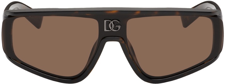 Photo: Dolce & Gabbana Tortoiseshell Crossed Sunglasses