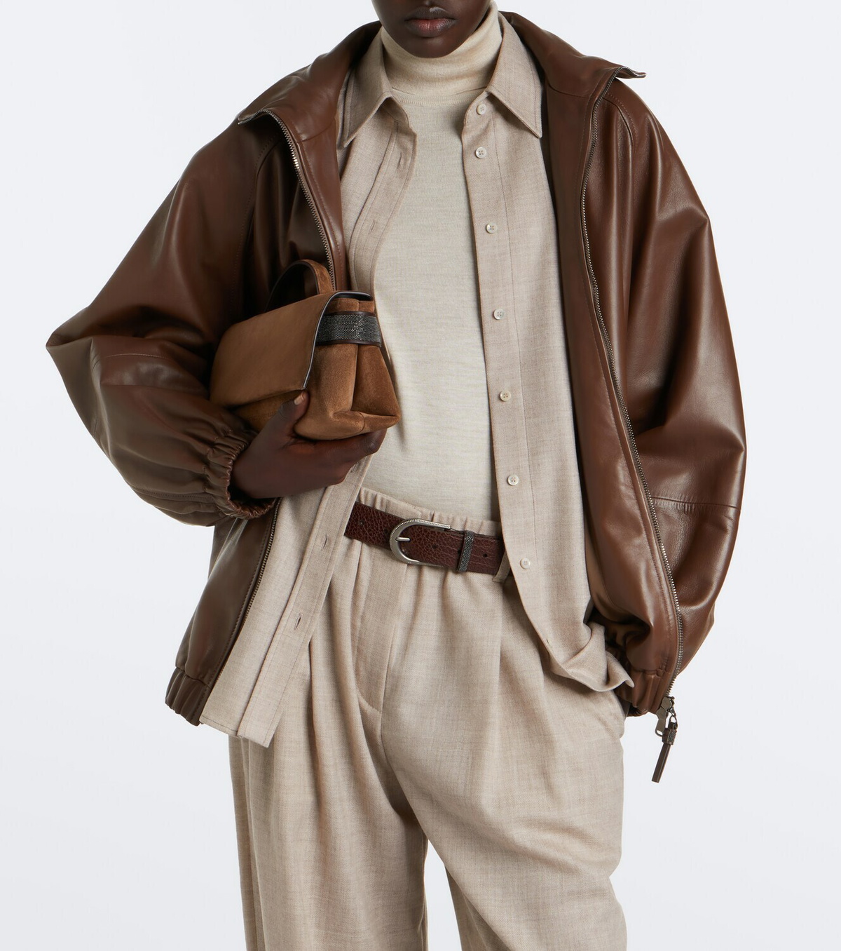 Brunello Cucinelli Cashmere and silk turtleneck sweater