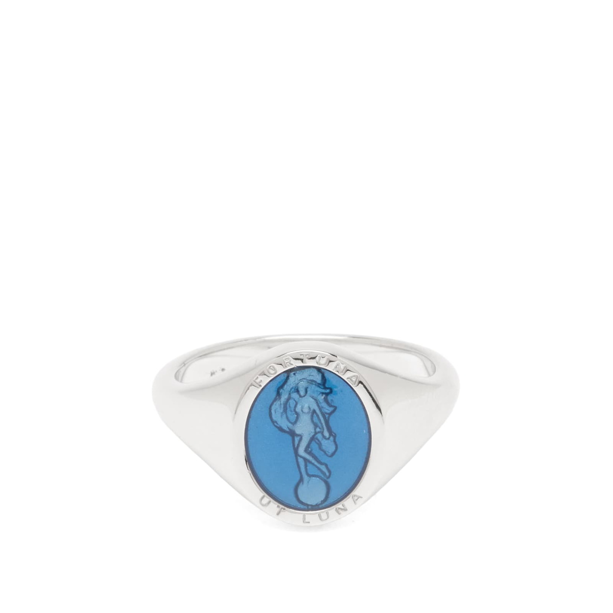 Miansai Men's Fortuna Ring in Silver/Blue