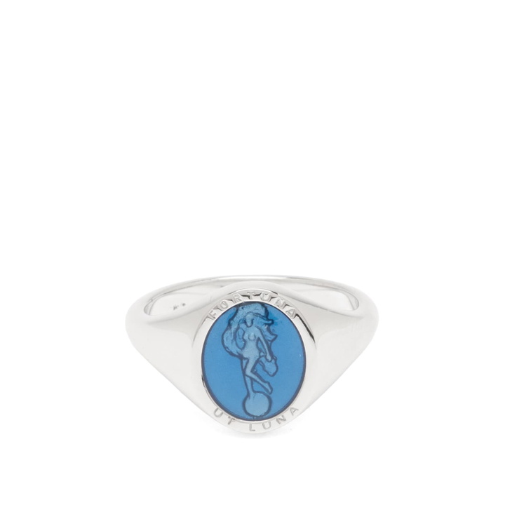 Photo: Miansai Men's Fortuna Ring in Silver/Blue