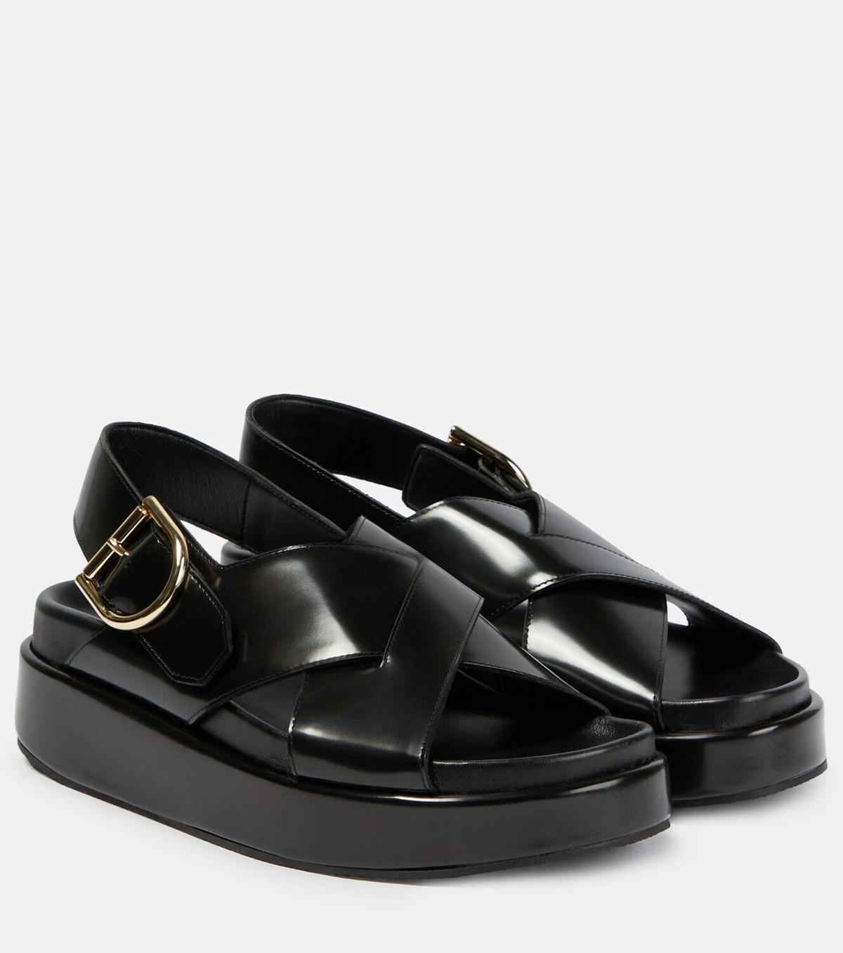 Dries Van Noten Leather flat sandals Dries Van Noten
